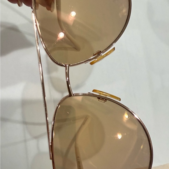 Michael Kors Collection Gold Sunglasses Aviator Style - Picture 8 of 8